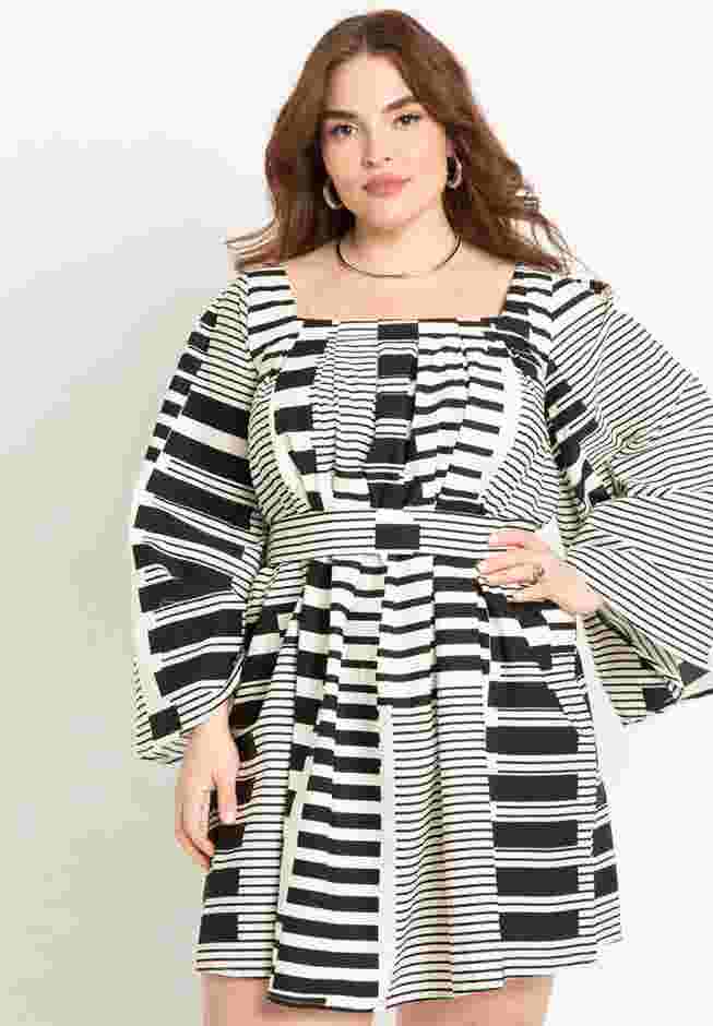 Flare Sleeve Mini Dress image number 2