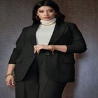 Long Line One Button Blazer image number null