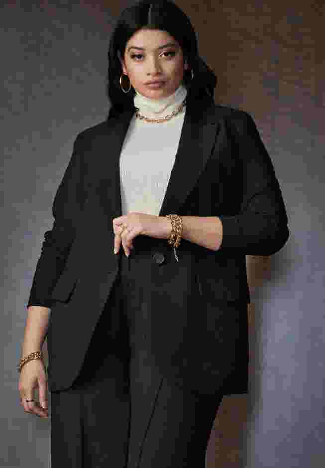 Long Line One Button Blazer image number 3