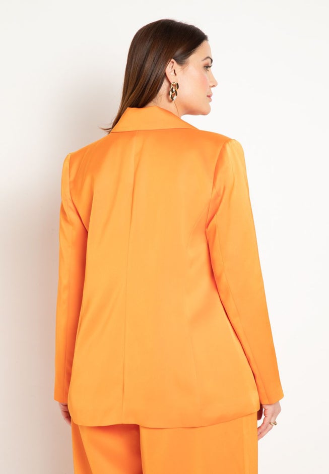 Oversized Satin Blazer image number 1