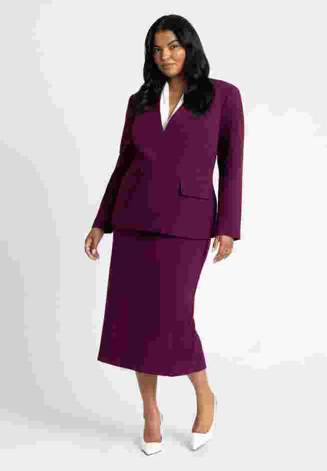 The 365 Semi Stretch Midi Column Skirt image number 0