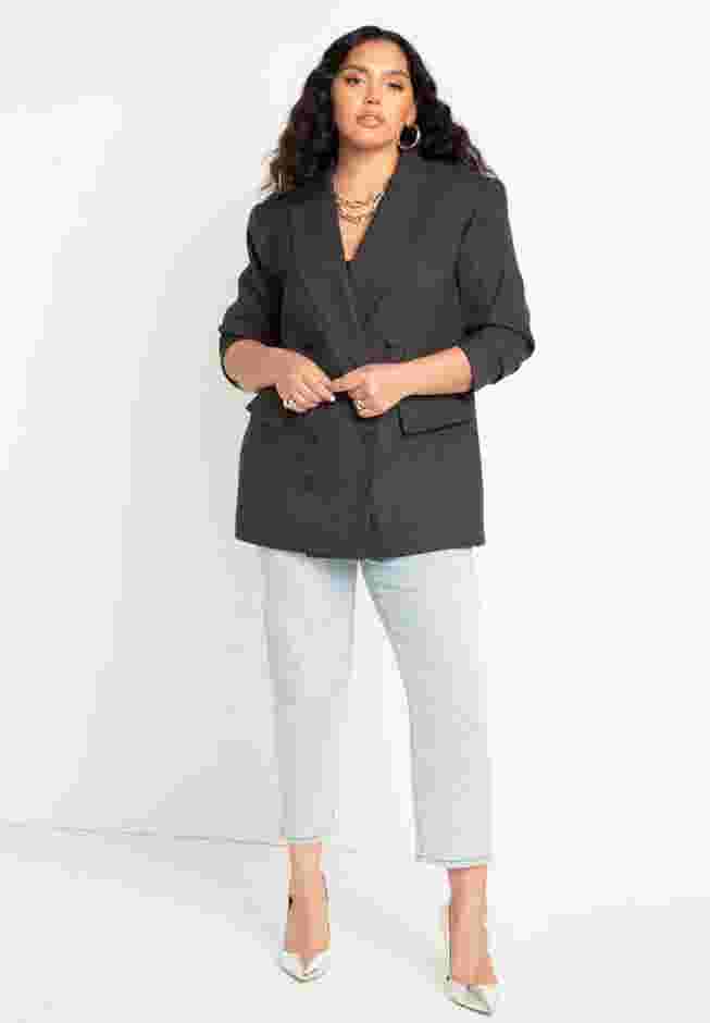 Menswear Pinstripe Blazer image number 2
