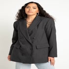 Menswear Pinstripe Blazer image number null