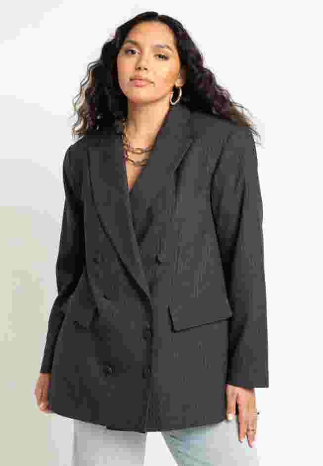 Menswear Pinstripe Blazer image number 0