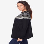 Fair Isle Pullover Sweater image number null