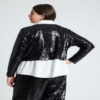 Collared Sequin Twofer image number null