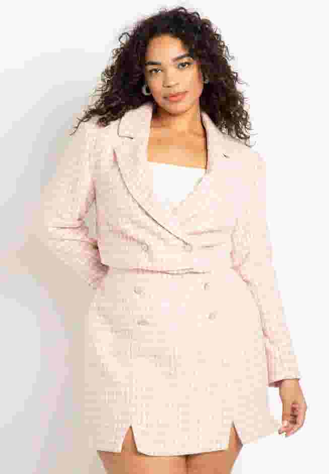 Tweed Crop Blazer image number 0