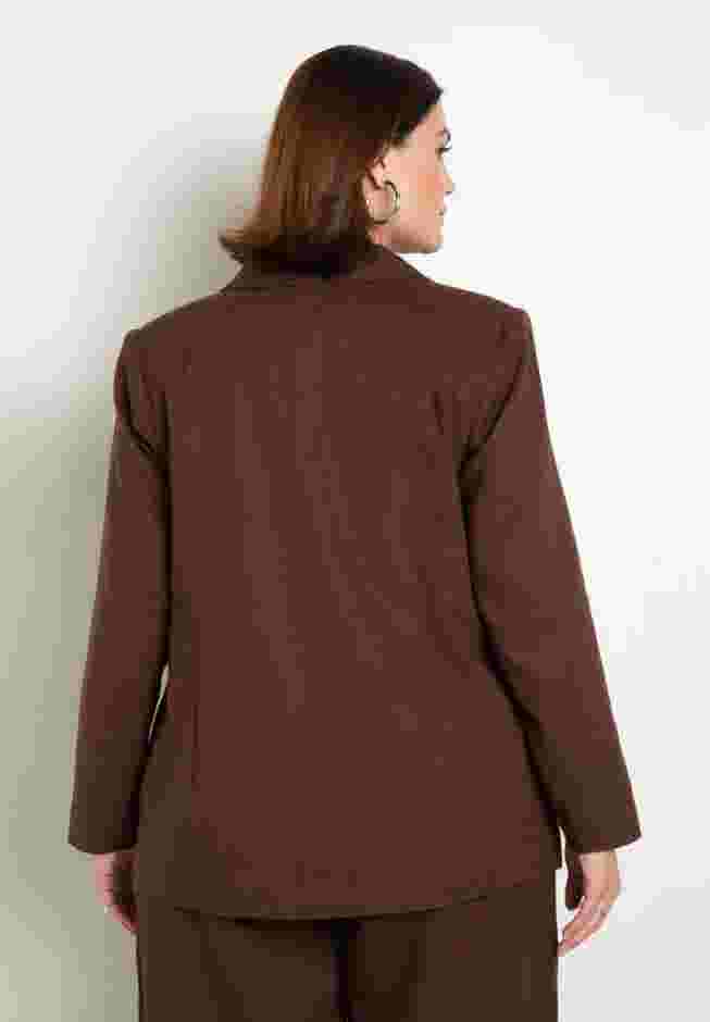 Pearl Detail Linen Blazer image number 1