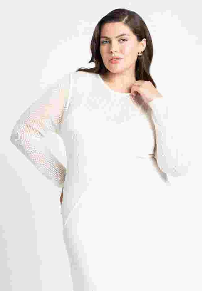 Seamed Sweater Dress image number 3