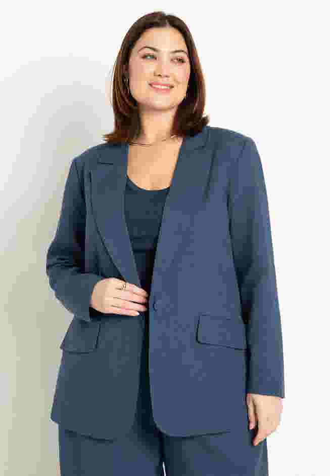 Relaxed One Button Blazer image number 0