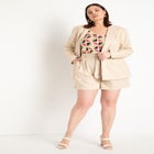 Long Relaxed Linen Blazer image number null