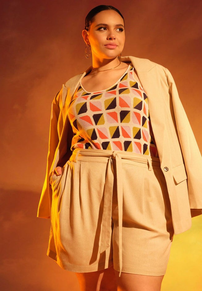 Long Relaxed Linen Blazer image number 3