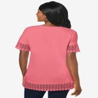 Stretch Cotton Crochet Trim Tunic image number null