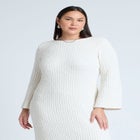 Slubby Sweater Dress image number null