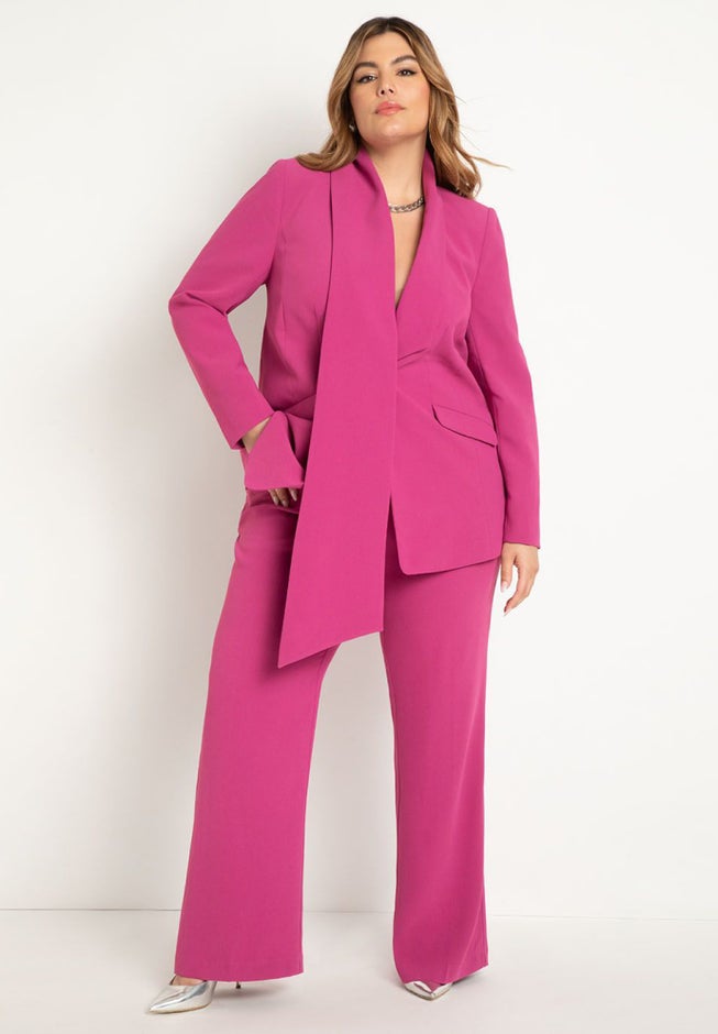Scarf Detail Blazer image number null