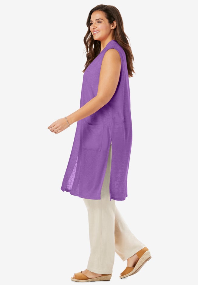 Lightweight Linen Vest image number 2