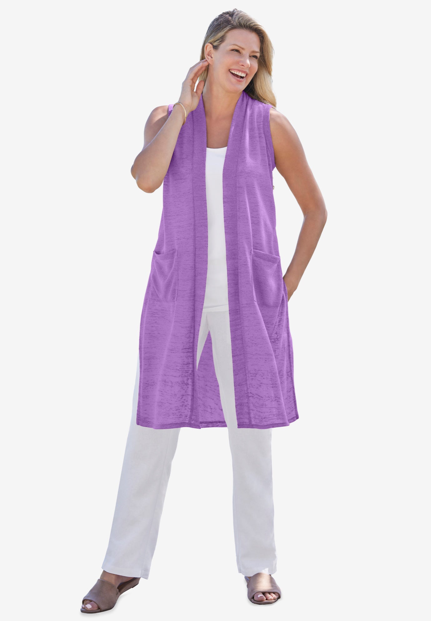 Lightweight Linen Vest image number 0