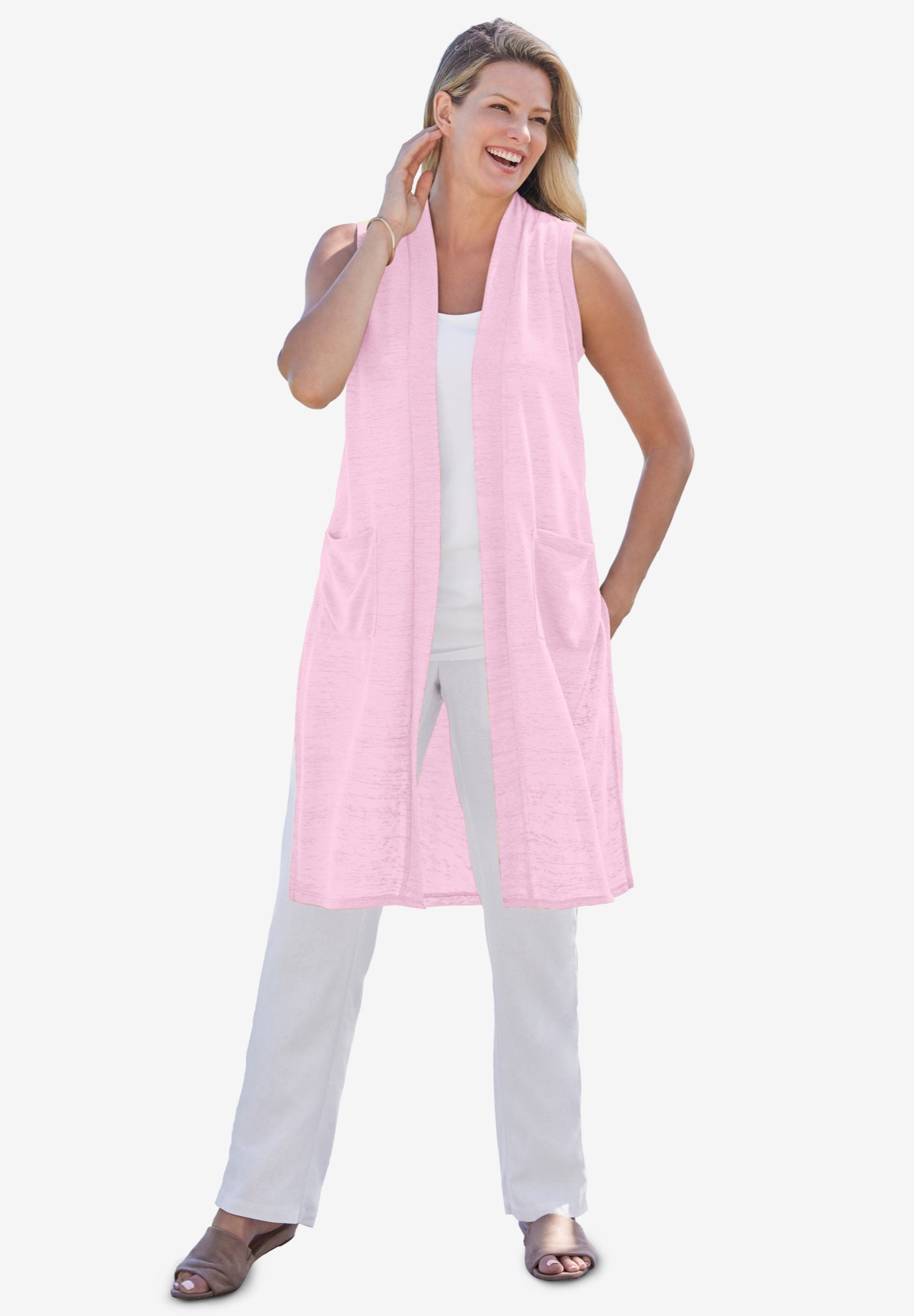 Lightweight Linen Vest image number 0