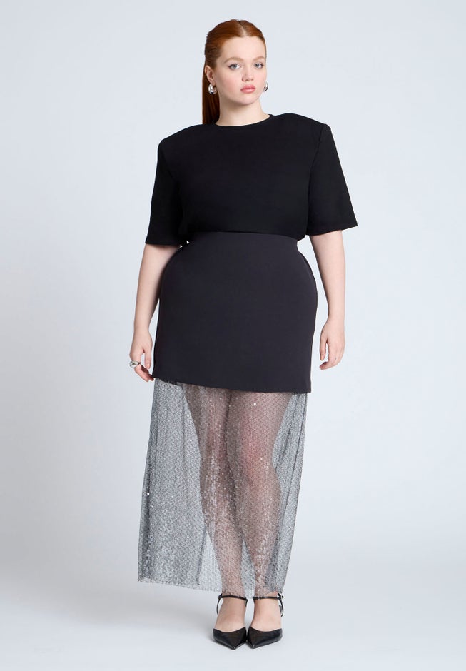Sparkly Twofer Skirt image number null