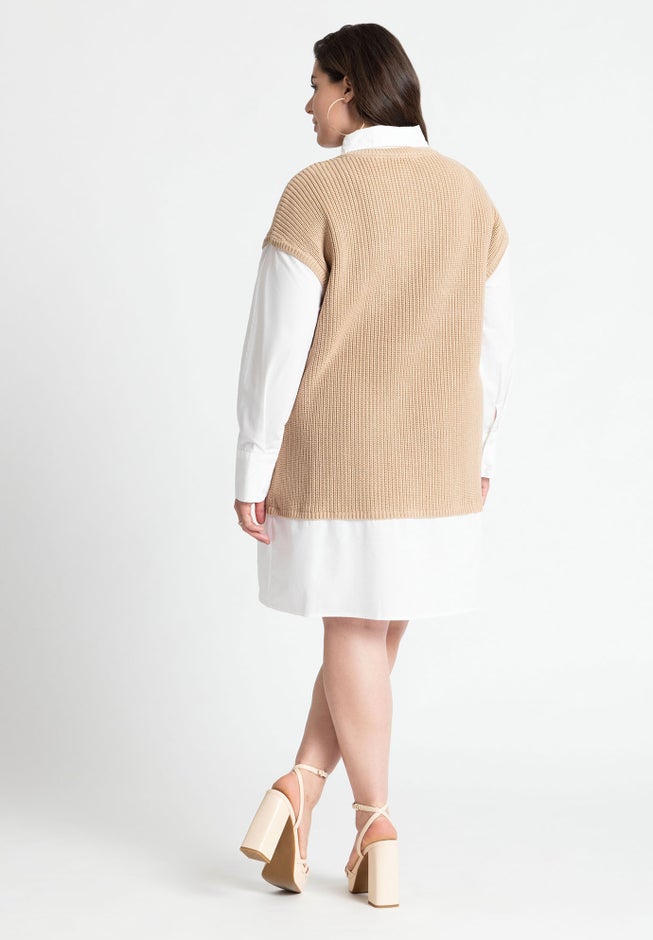 Twofer Shirt Dress image number null