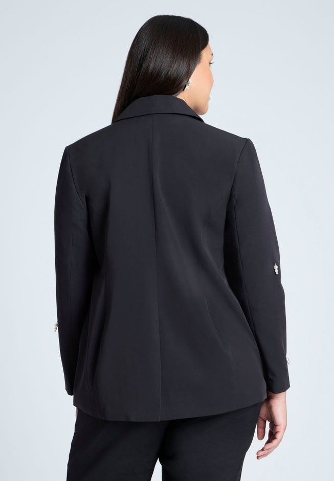 Pearl Detail Blazer image number null