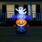 6' Halloween Stacked Inflatable Figures image number null