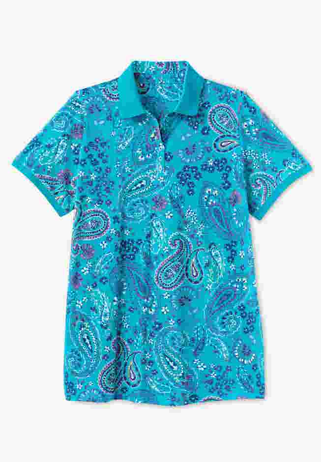 Perfect Printed Short-Sleeve Polo Shirt image number 3