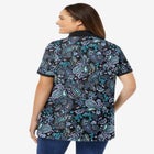 Perfect Printed Short-Sleeve Polo Shirt image number null