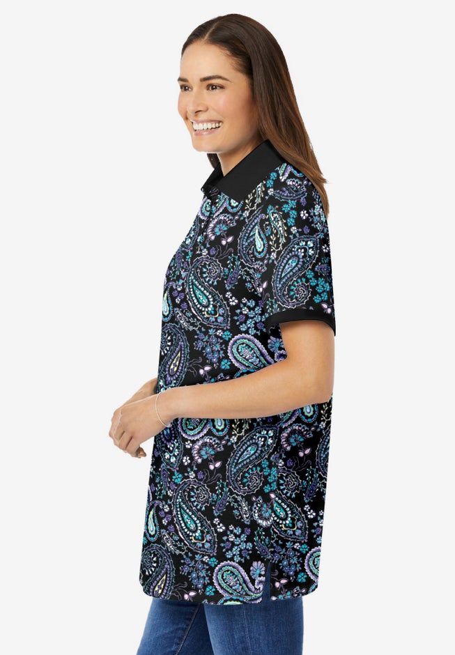 Perfect Printed Short-Sleeve Polo Shirt image number 2