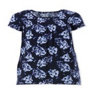 Stretch Jersey A-Line Cap Short Sleeve Smocked Tunic image number 2