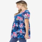 Short-Sleeve Empire Waist Tunic image number null