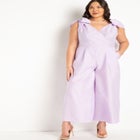 Tie Strap Wide Leg Jumpsuit image number null