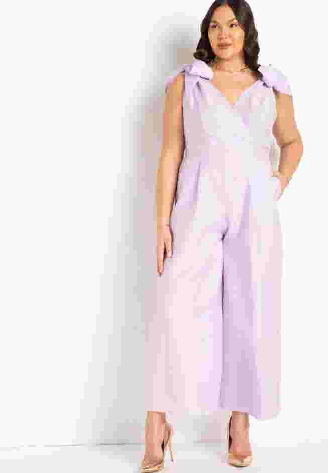 Tie Strap Wide Leg Jumpsuit image number 0