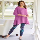 French Terry Handkerchief Hem Tunic image number null