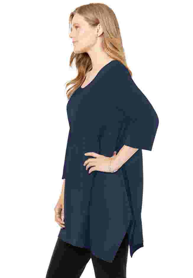 French Terry Handkerchief Hem Tunic image number 2