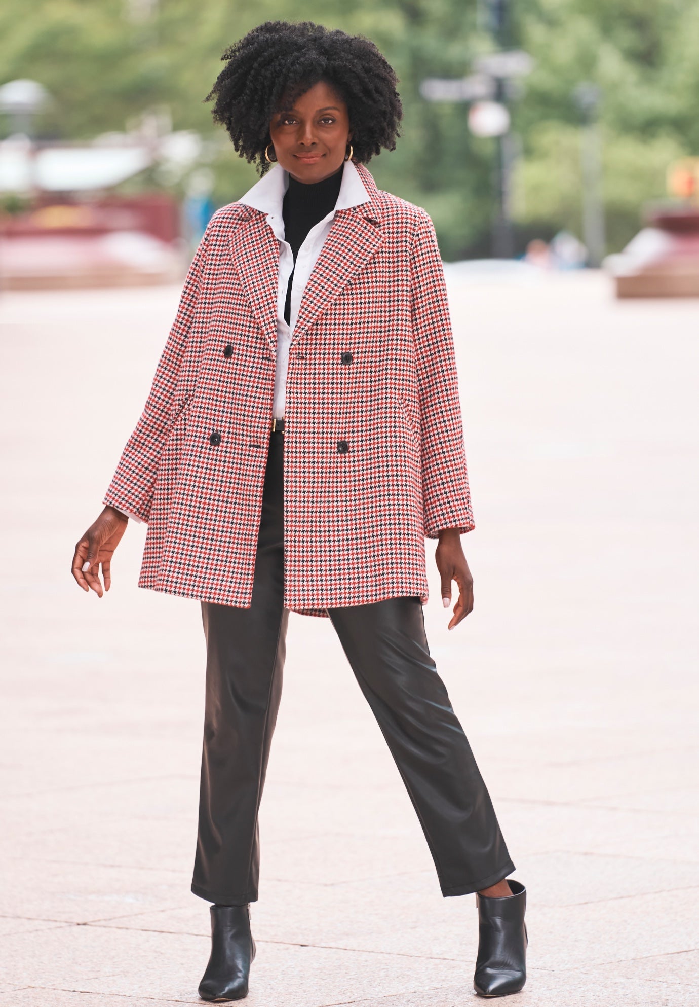 A-Line Wool Peacoat image number 3
