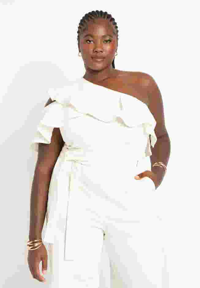 Ruffle One Shoulder Jumpsuit image number 2