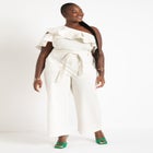 Ruffle One Shoulder Jumpsuit image number null