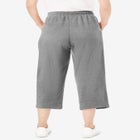 Side-Stripe Cotton French Terry Capri image number 1