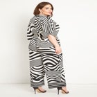 Combo Scarf Print Jumpsuit image number null