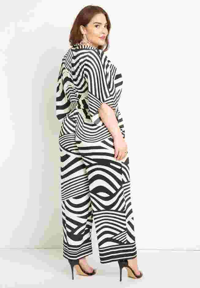 Combo Scarf Print Jumpsuit image number 3