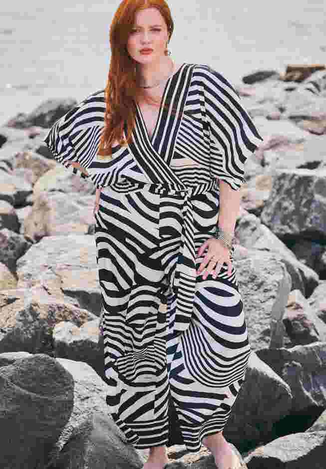 Combo Scarf Print Jumpsuit image number 0