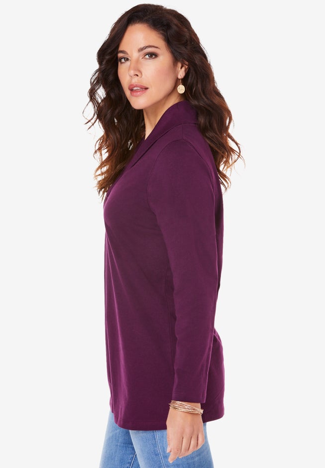 Shawl Collar Ultimate Tee image number 2