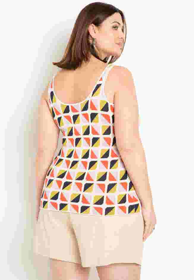 Intarsia Knitted Tank image number 1