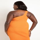 Cropped One Shoulder Knitted Top image number null