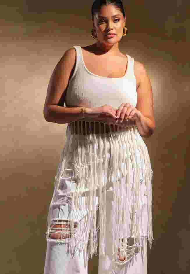 Fringe Sweater Tank image number 5