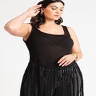 Fringe Sweater Tank image number null