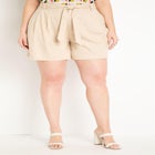 Belted Relaxed Linen Short image number null