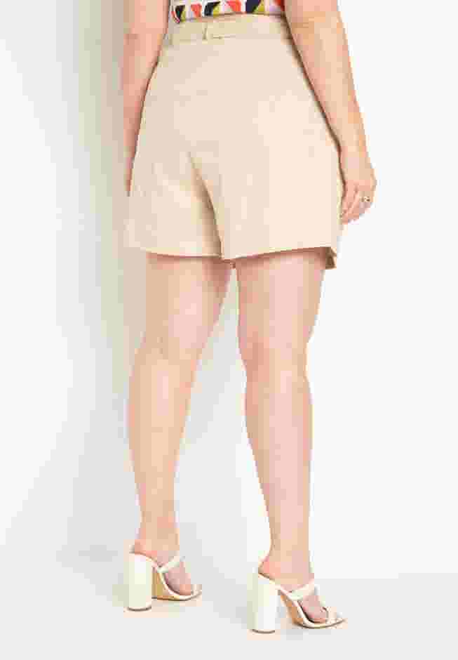 Belted Relaxed Linen Short image number 2