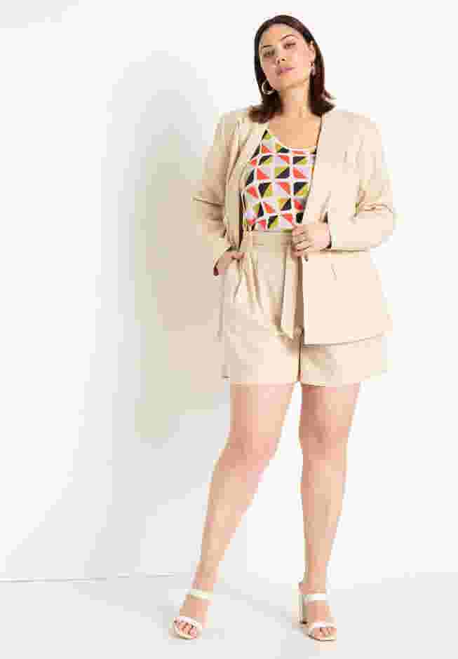 Belted Relaxed Linen Short image number 0